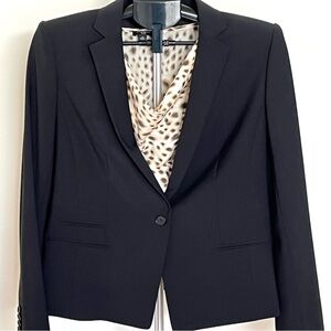 Ann Taylor Leopard Print Cowl Neck Silk Short Sleeve Top Size 10